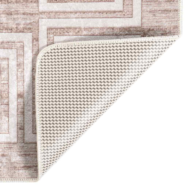 gulvtæppe 80x300 cm vaskbart beige