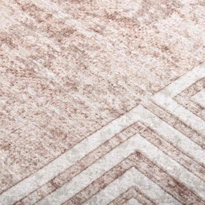gulvtæppe 80x300 cm vaskbart beige