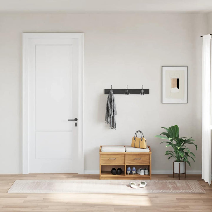gulvtæppe 80x300 cm vaskbart beige