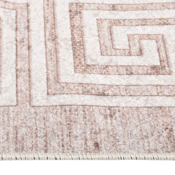 gulvtæppe 190x300 cm vaskbart beige