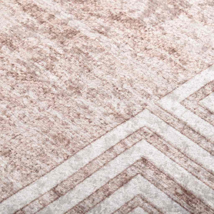 gulvtæppe 190x300 cm vaskbart beige