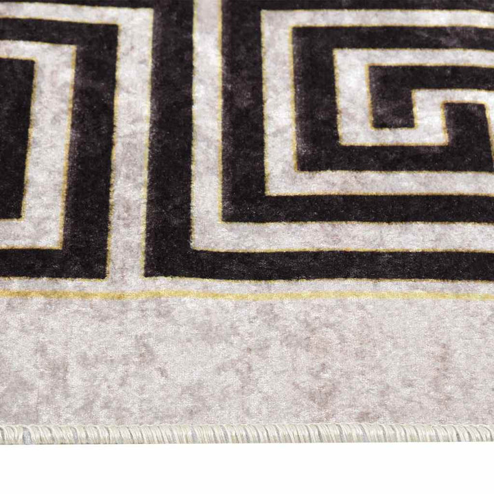 gulvtæppe 80x150 cm vaskbart lys beige