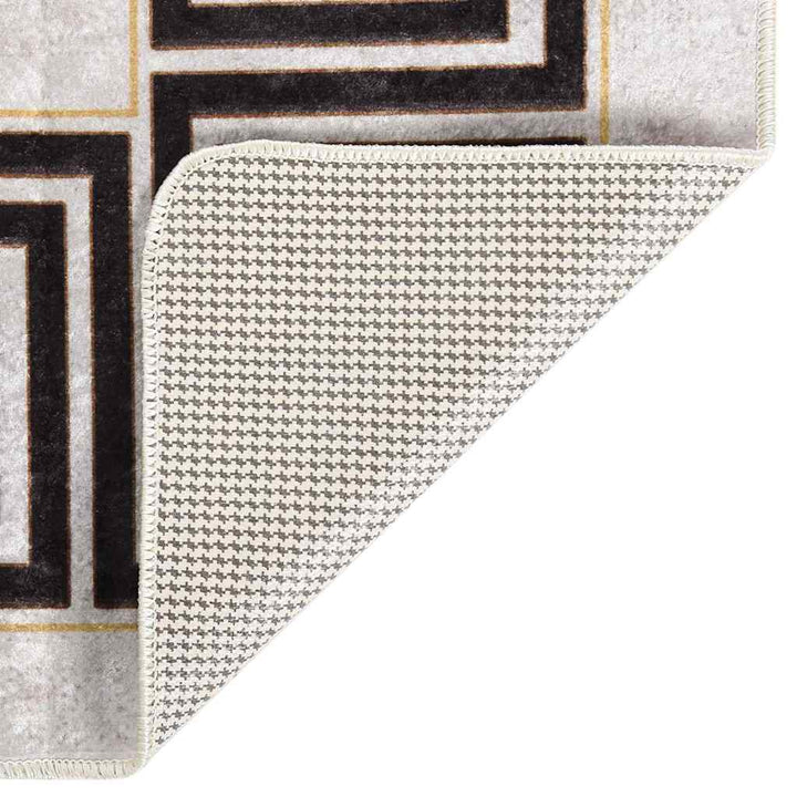 gulvtæppe 80x300 cm vaskbart lys beige