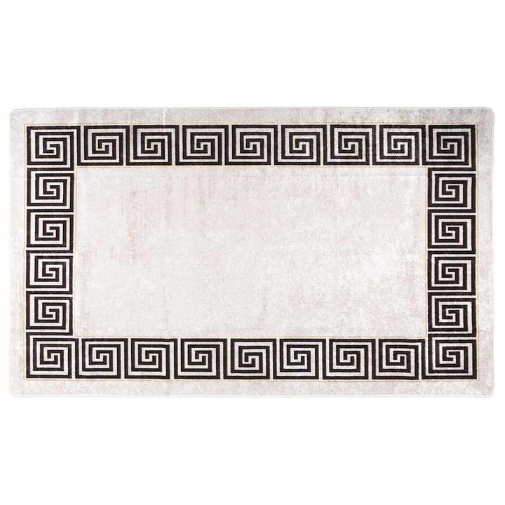 gulvtæppe 120x180 cm vaskbart lys beige
