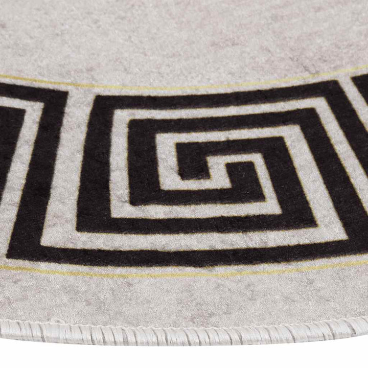 gulvtæppe φ120 skridsikkert og vaskbart Lys beige