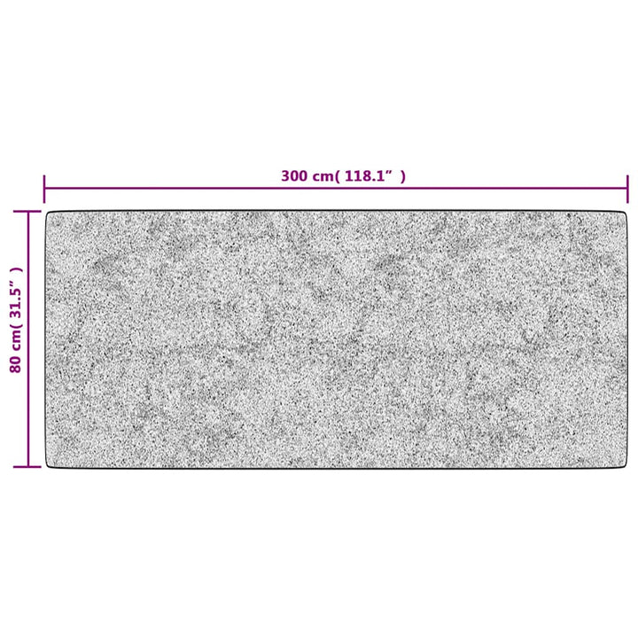 gulvtæppe 80x300 cm vaskbart patchworkdesign