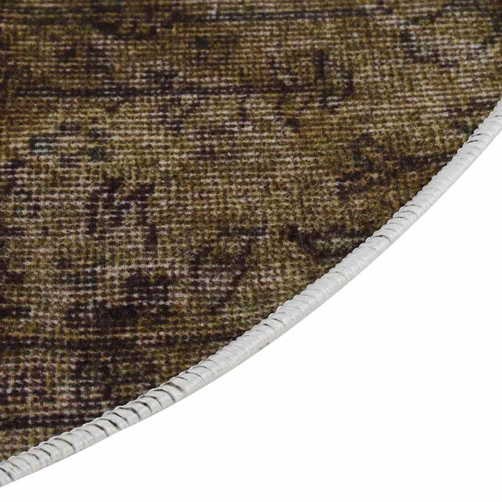 gulvtæppe φ120 vaskbart patchworkdesign flerfarvet