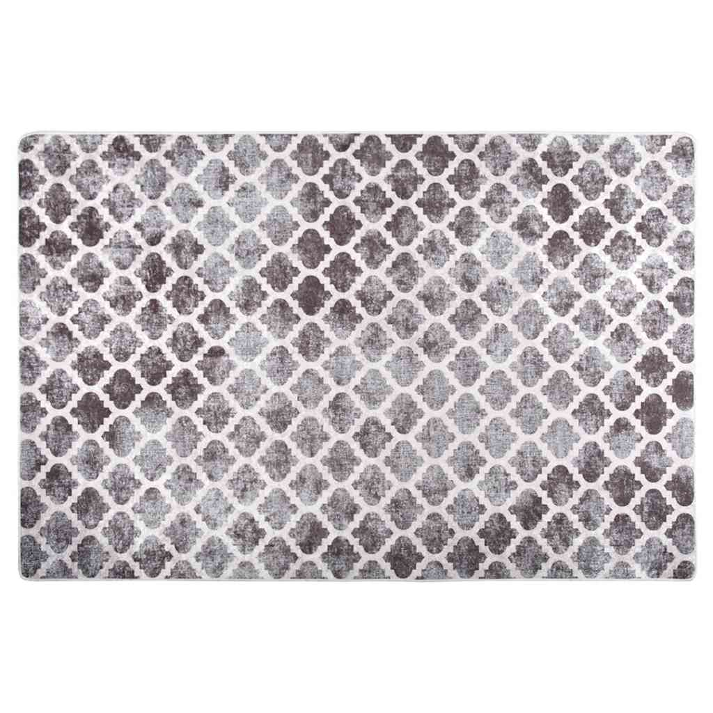 gulvtæppe 80x150 cm skridsikkert og vaskbart flerfarvet