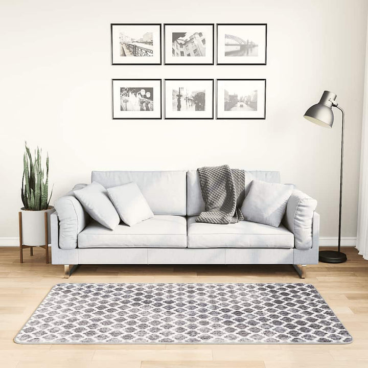 gulvtæppe 80x150 cm skridsikkert og vaskbart flerfarvet