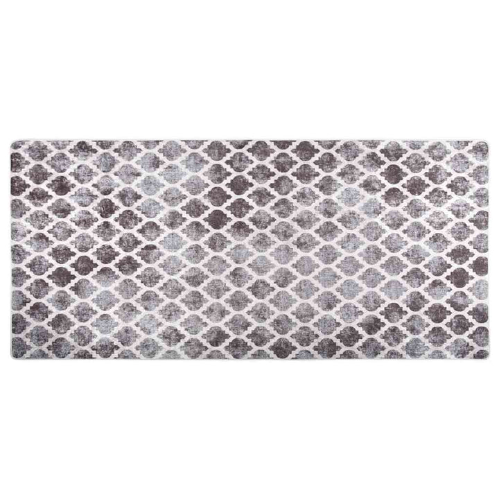 gulvtæppe 80x300 cm vaskbart flerfarvet