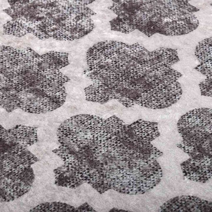 gulvtæppe 80x300 cm vaskbart flerfarvet