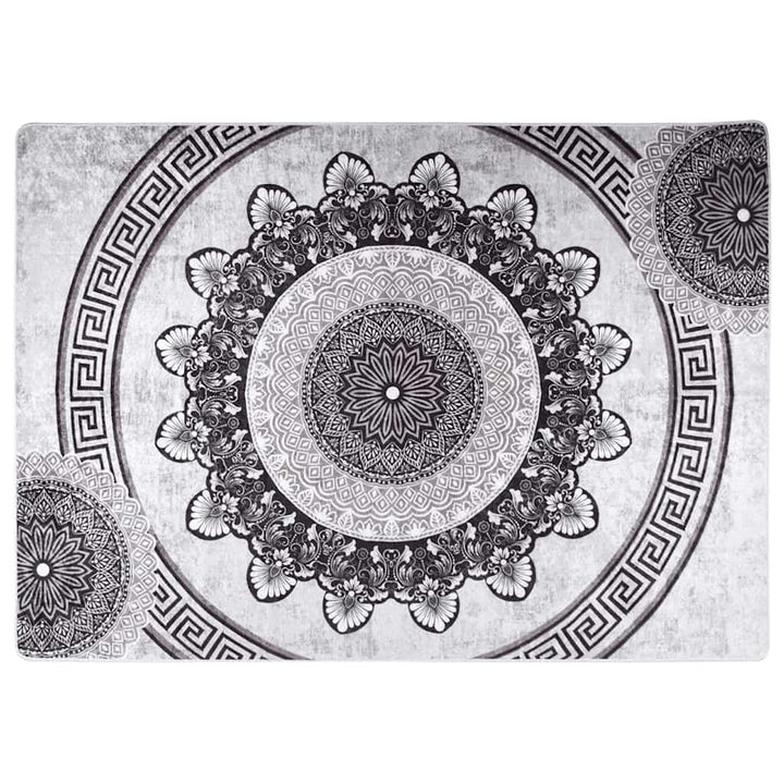 gulvtæppe 120x180 cm vaskbart flerfarvet
