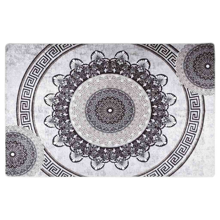 gulvtæppe 160x230 cm vaskbart flerfarvet