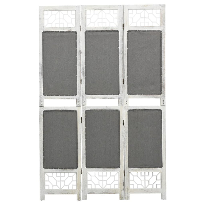 3-panels rumdeler 105x165 cm stof grå