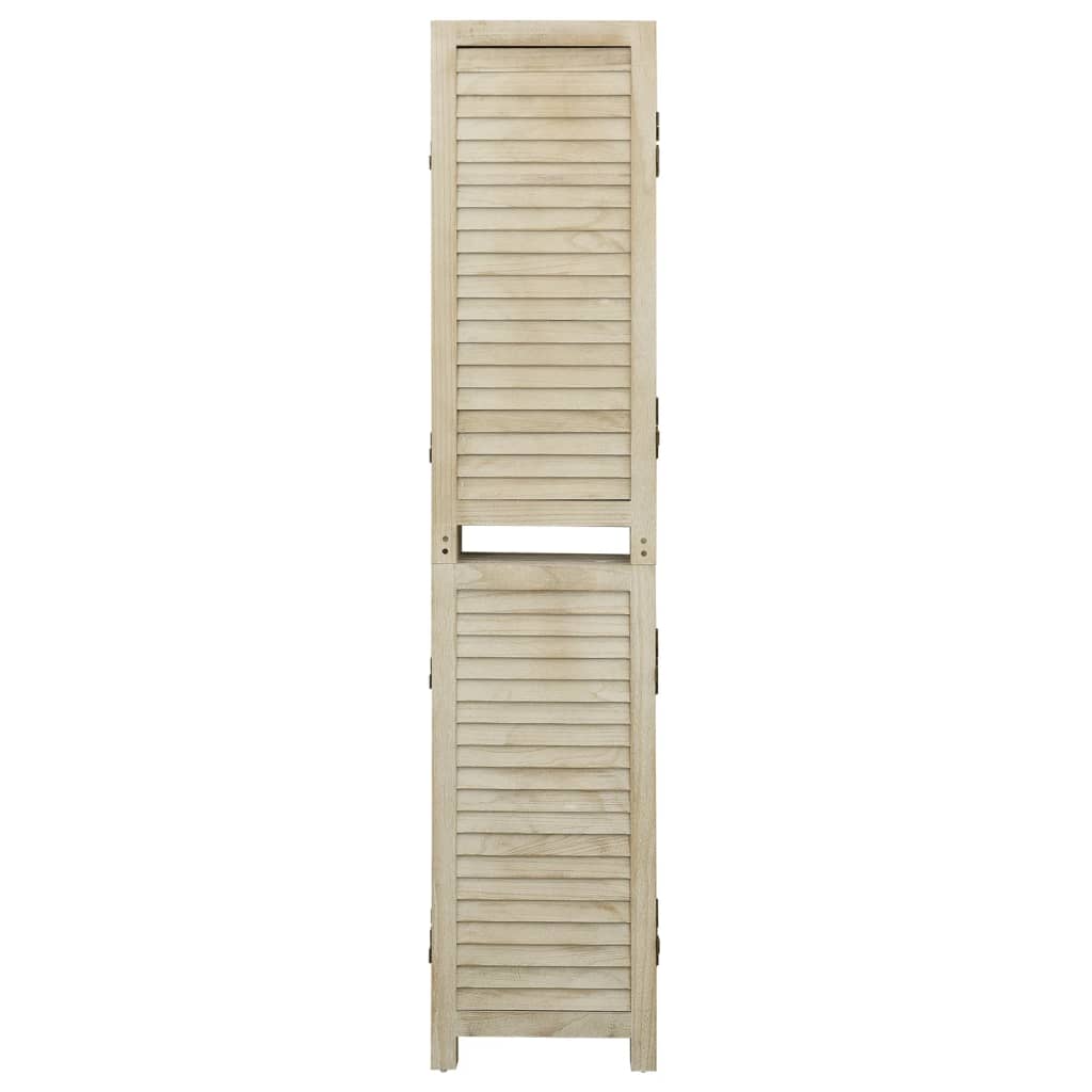 4-panels rumdeler 140x165 cm massivt kejsertræ