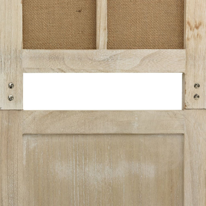 4-panels rumdeler 140x165 cm stof brun