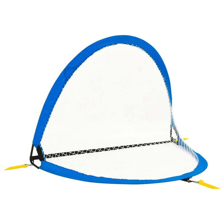 børnefodboldmål 2 stk. med opbevaringstaske 119x82x84,5 cm