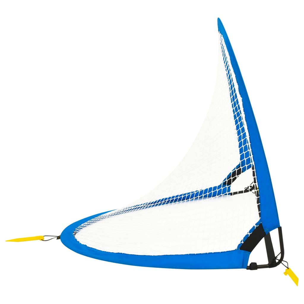 børnefodboldmål 2 stk. med opbevaringstaske 119x82x84,5 cm