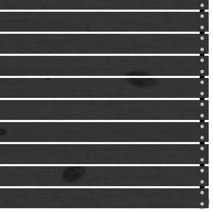 hjørnemodul til havesofa massivt fyrretræ sort