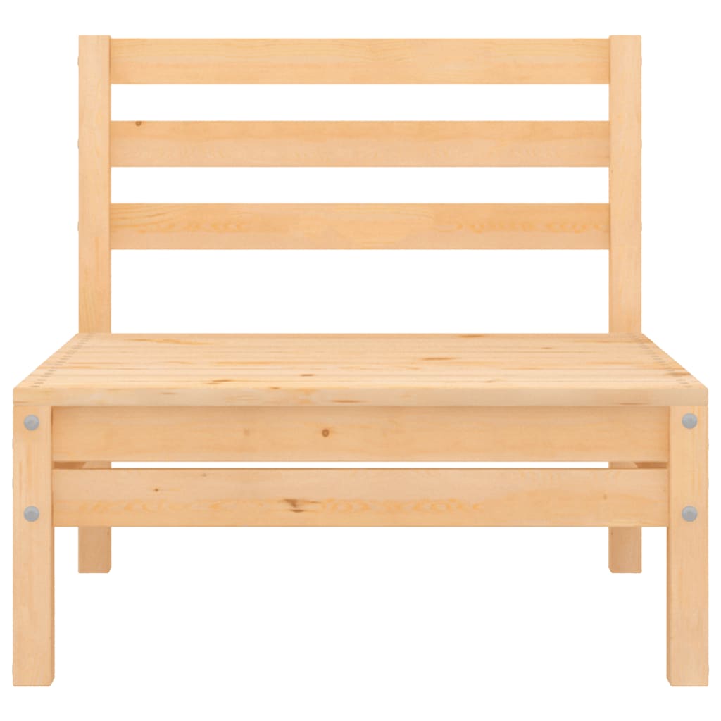 midtermodul til havesofa massivt fyrretræ