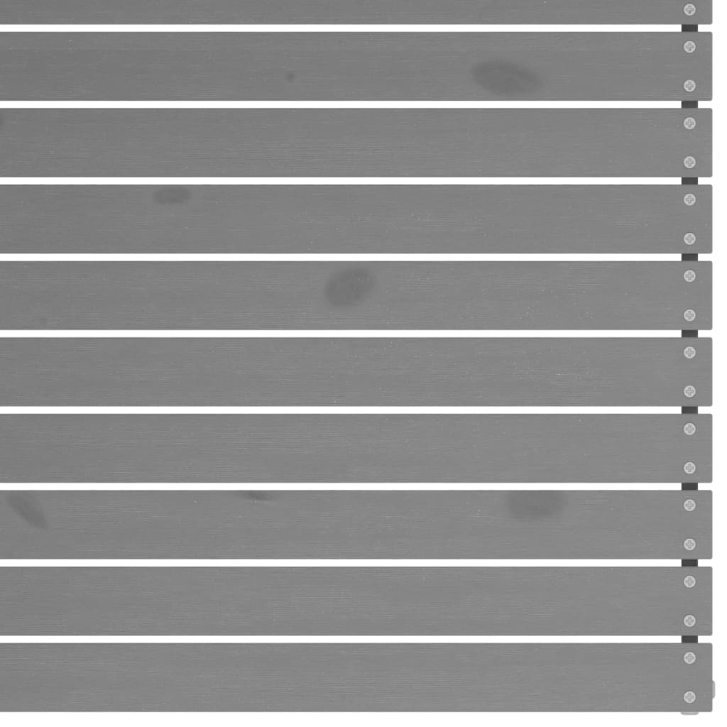 hjørnedele til havesofa 2 stk. massivt fyrretræ grå