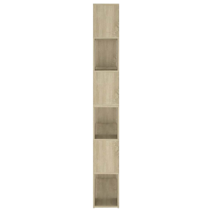 bogskab/rumdeler 100x24x188 cm sonoma-eg