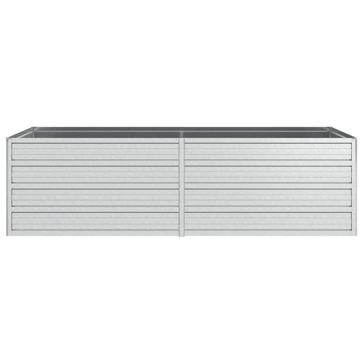 højbed 160x80x45 cm galvaniseret stål sølvfarvet