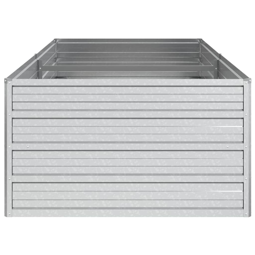 højbed 160x80x45 cm galvaniseret stål sølvfarvet