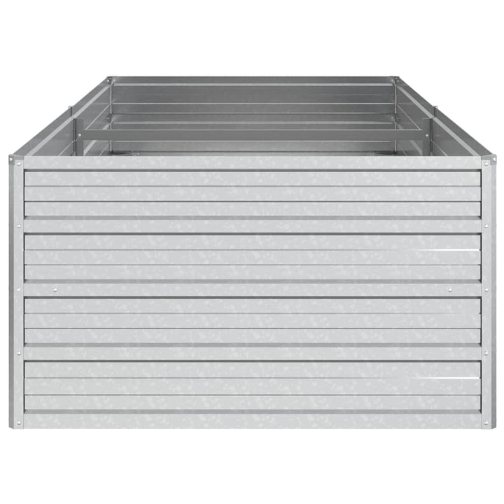 højbed 160x80x45 cm galvaniseret stål sølvfarvet
