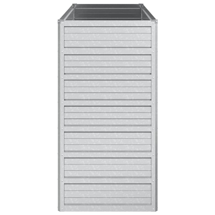 højbed 100x40x77 cm galvaniseret stål sølvfarvet