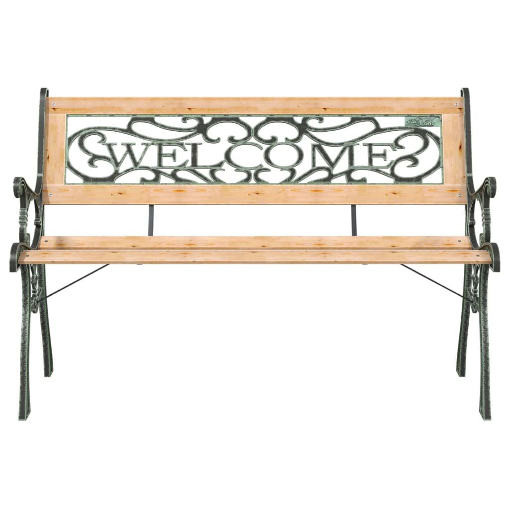 havebænk 122 cm massivt fyrretræ