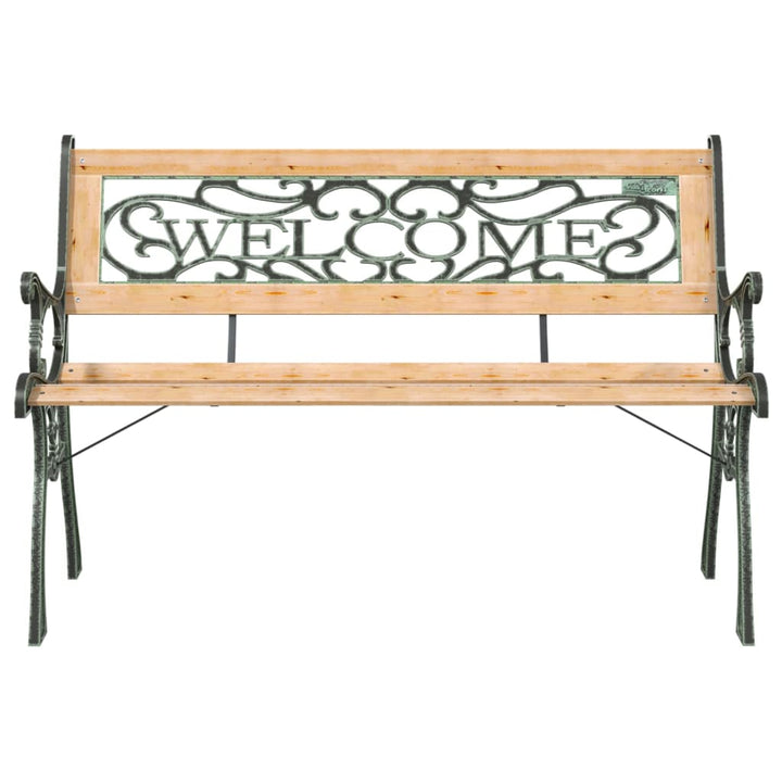 havebænk 122 cm massivt fyrretræ