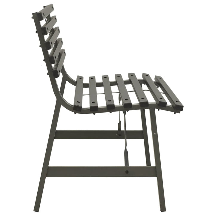 havebænk 110 cm stål sort