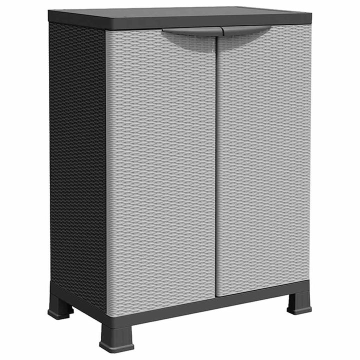 plastskab 68x39x92 cm rattandesign plastik