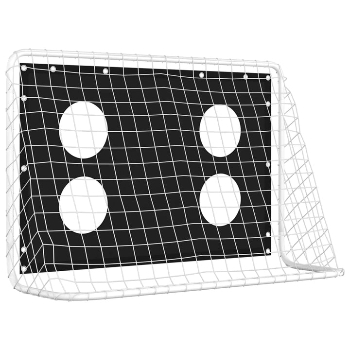 fodboldmål til præcisionstræning 184x61x122 cm stål