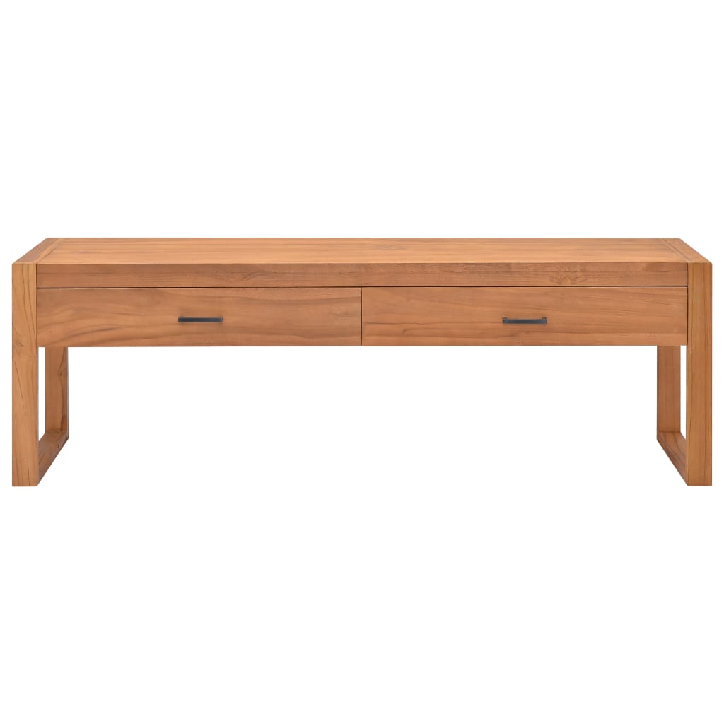 tv-bord 120x40x45 cm massivt teaktræ