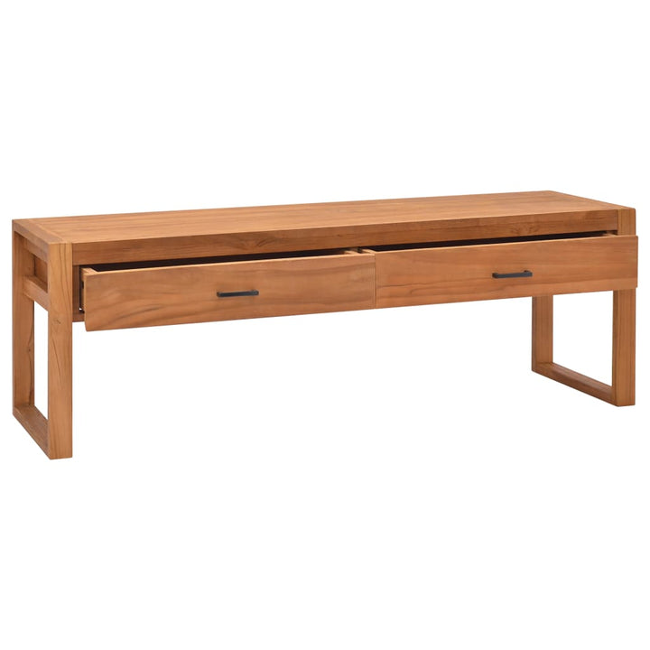 tv-bord 120x40x45 cm massivt teaktræ