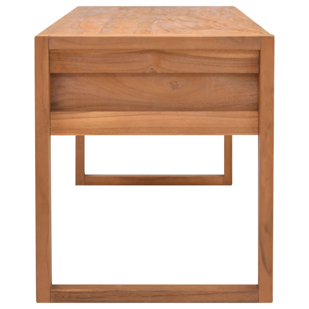 tv-bord 120x40x45 cm massivt teaktræ