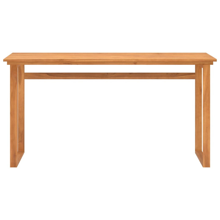 skrivebord 120x45x75 cm massivt teaktræ
