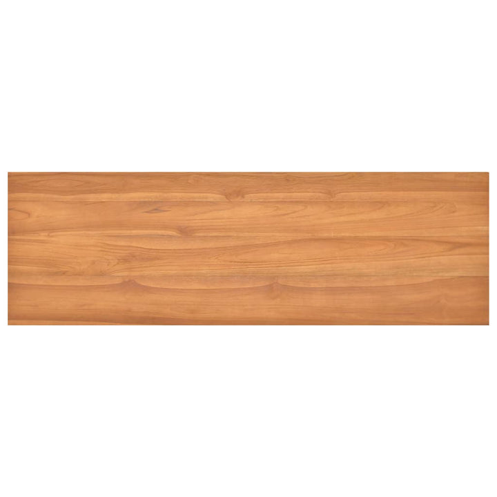 skrivebord 120x45x75 cm massivt teaktræ