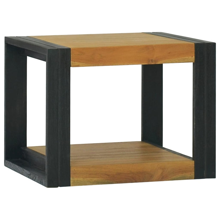 væghængt badeværelsesskab 45x45x35 cm massivt teaktræ