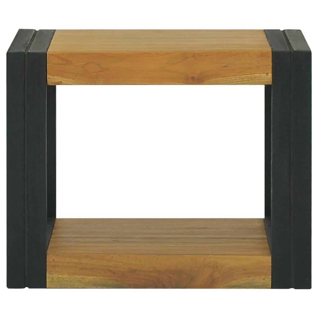 væghængt badeværelsesskab 45x45x35 cm massivt teaktræ