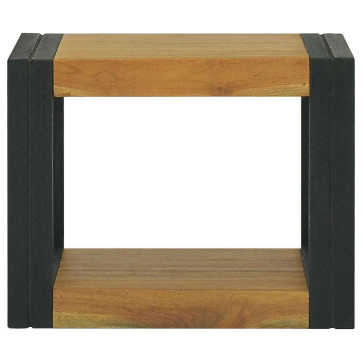 væghængt badeværelsesskab 45x45x35 cm massivt teaktræ