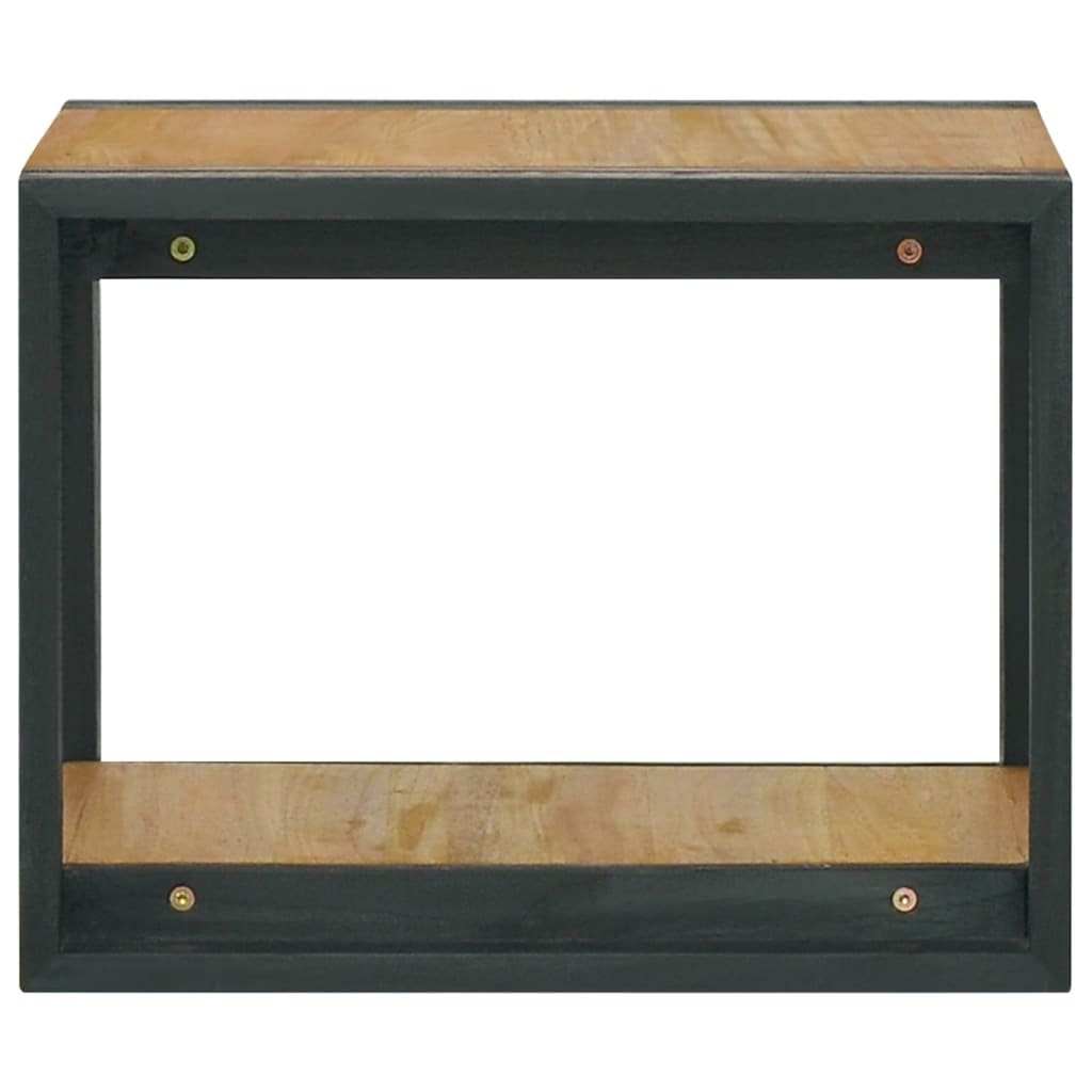 væghængt badeværelsesskab 45x45x35 cm massivt teaktræ