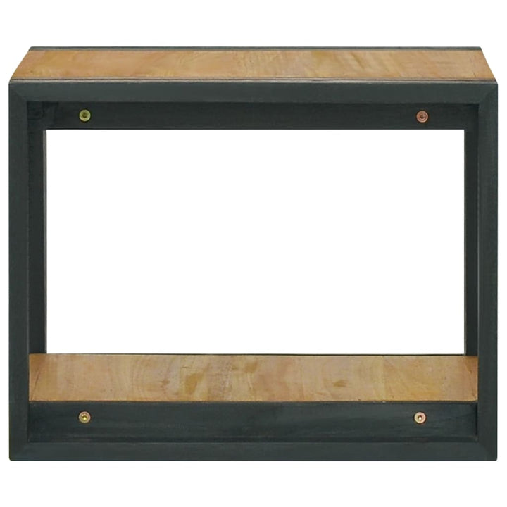 væghængt badeværelsesskab 45x45x35 cm massivt teaktræ