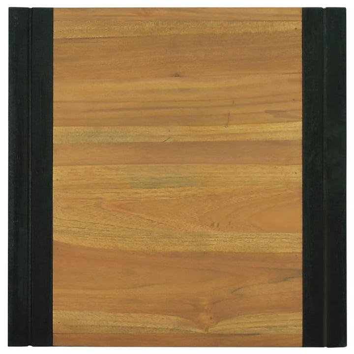 væghængt badeværelsesskab 45x45x35 cm massivt teaktræ