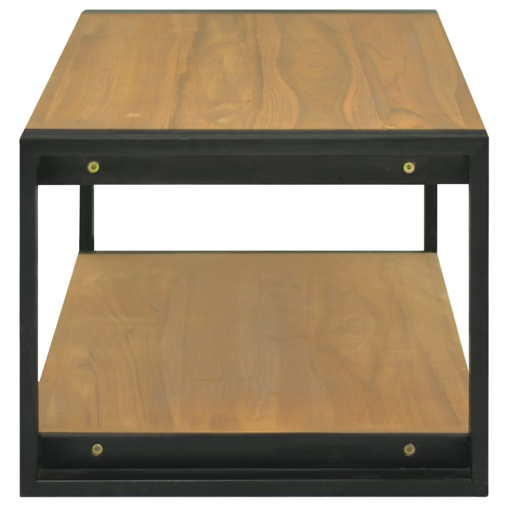 væghængt badeværelsesskab 110x45x35 cm massivt teaktræ