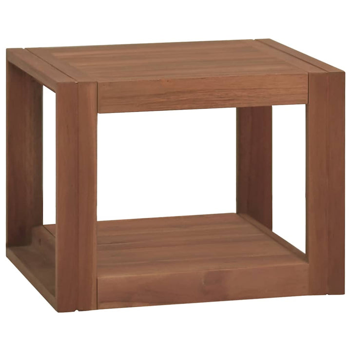 væghængt badeværelsesskab 45x45x35 cm massivt teaktræ
