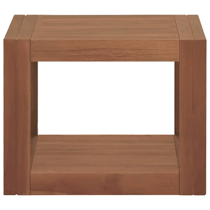 væghængt badeværelsesskab 45x45x35 cm massivt teaktræ