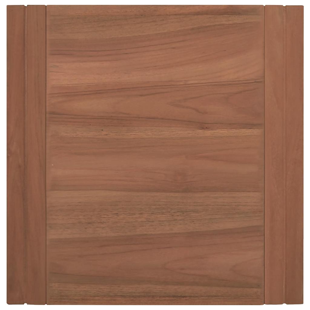 væghængt badeværelsesskab 45x45x35 cm massivt teaktræ